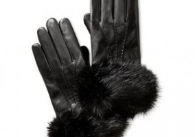 black fur cuff glove inspiration